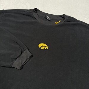 Iowa Hawkeyes Shirt Mens 2XL NCAA Football Long Sleeve Nike Dri Fit Pullover